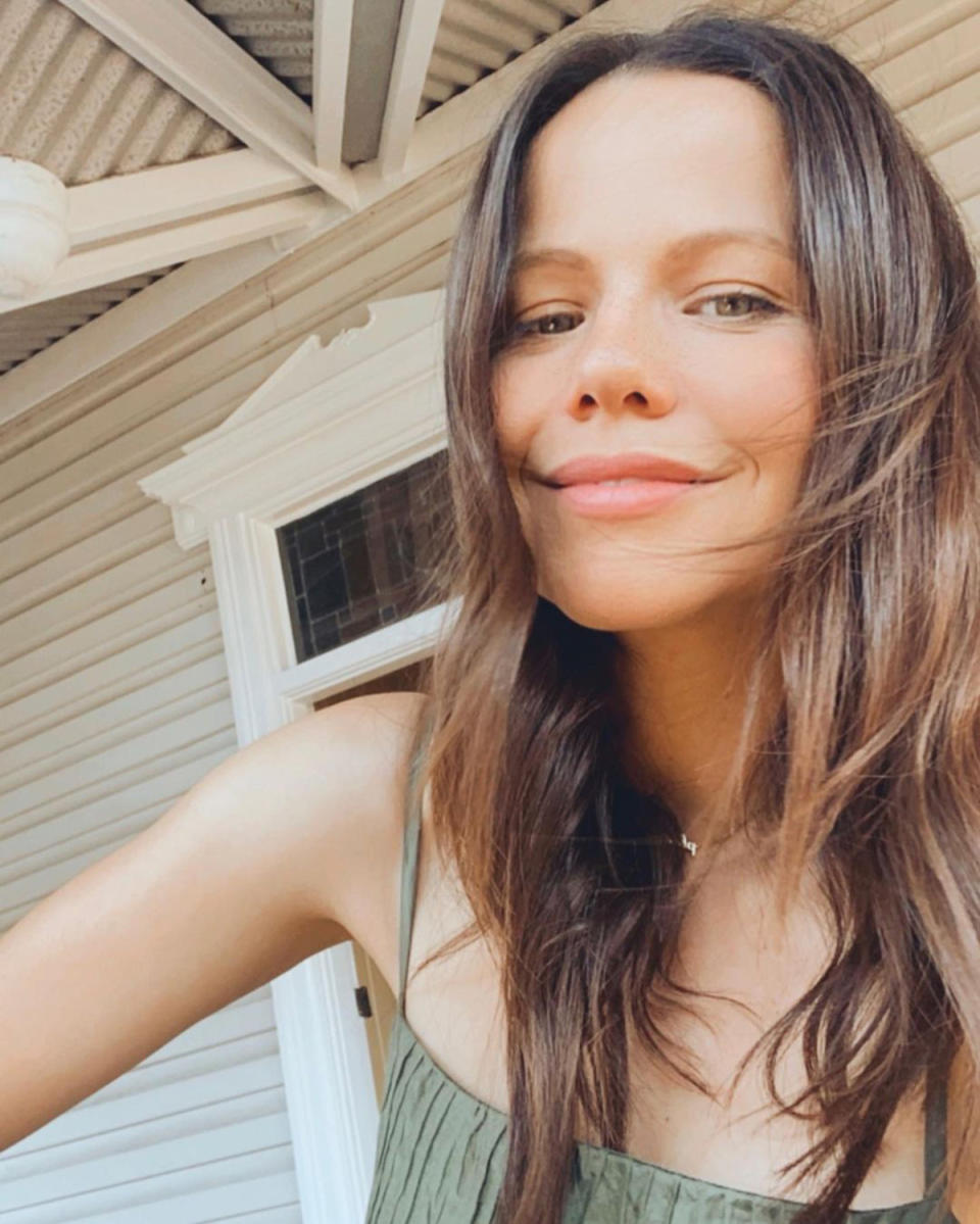 Tammin Sursok poses for a selfie