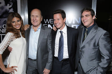 Eva Mendes , Robert Duvall , Mark Wahlberg and Joaquin Phoenix at the New York premiere of Columbia Pictures' We Own the Night