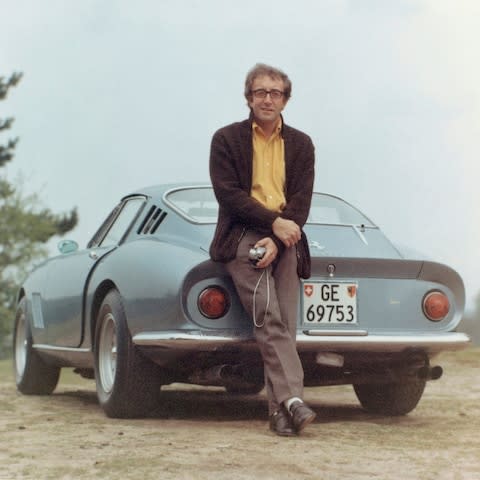 British comic actor Peter Sellers (1925 - 1980) with his Ferrari 275 GTB, circa 1965. (Photo by Graham Stark/Hulton Archive/Getty Images) - Credit: Graham Stark/Hulton Archive