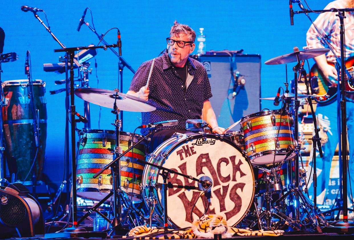 Patrick Carney of the Black Keys performs during the 2024 iHeartRadio ALTer EGO concert in Anaheim, Calif. The Black Keys will deliver a keynote address, release a documentary and perform two shows at SXSW 2024.