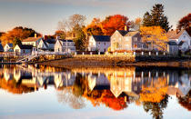 <p>What to do: Though New Hampshire has the smallest seacoast in the country (only 13 miles long), it's still packed full of charm. Portsmouth, just across the Piscataqua River from Kittery Maine, has beautiful harbor views as well as a charming downtown. Walk through brink-lined Market Square, explore the 10-acre outdoor history museum <a rel="nofollow noopener" href="http://www.strawberybanke.org/index.cfm" target="_blank" data-ylk="slk:Strawbery Banke;elm:context_link;itc:0;sec:content-canvas" class="link ">Strawbery Banke</a>, browse the expertly curated shelves of <a rel="nofollow noopener" href="http://www.riverrunbookstore.com/" target="_blank" data-ylk="slk:RiverRun Bookstore;elm:context_link;itc:0;sec:content-canvas" class="link ">RiverRun Bookstore</a>, and sample the wares of the <a rel="nofollow noopener" href="http://redhook.com/breweries/portsmouth-brewery/?redhook-age-verification=1" target="_blank" data-ylk="slk:Redhook Brewery;elm:context_link;itc:0;sec:content-canvas" class="link ">Redhook Brewery</a> at their cozy Cataqua Pub. There's no excuse not to eat well: <a rel="nofollow noopener" href="http://www.ristorantemassimo.com/" target="_blank" data-ylk="slk:Ristorante Massimo;elm:context_link;itc:0;sec:content-canvas" class="link ">Ristorante Massimo</a> serves up old school elegance, <a rel="nofollow noopener" href="http://peaceloveburgers.com/" target="_blank" data-ylk="slk:Lexie's;elm:context_link;itc:0;sec:content-canvas" class="link ">Lexie's</a> (which has a second location in Durham, NC) offers some of the best burgers on the eastern seaboard, <a rel="nofollow noopener" href="http://row34.com/" target="_blank" data-ylk="slk:Row 34;elm:context_link;itc:0;sec:content-canvas" class="link ">Row 34</a> is all about oysters, and <a rel="nofollow noopener" href="http://www.jumpinjays.com/" target="_blank" data-ylk="slk:Jumpin' Jays Fish Cafe;elm:context_link;itc:0;sec:content-canvas" class="link ">Jumpin' Jays Fish Cafe</a> has a refreshing take on seafood.</p> <p>Where to stay: A converted 19th-century mansion, <a rel="nofollow noopener" href="https://www.thehotelportsmouth.com/" target="_blank" data-ylk="slk:The Hotel Portsmouth;elm:context_link;itc:0;sec:content-canvas" class="link ">The Hotel Portsmouth</a> welcomes guests into bright, modern rooms, while the boutique <a rel="nofollow noopener" href="https://www.alehouseinn.com/" target="_blank" data-ylk="slk:Ale House Inn;elm:context_link;itc:0;sec:content-canvas" class="link ">Ale House Inn</a> caters especially to beer lovers.</p>