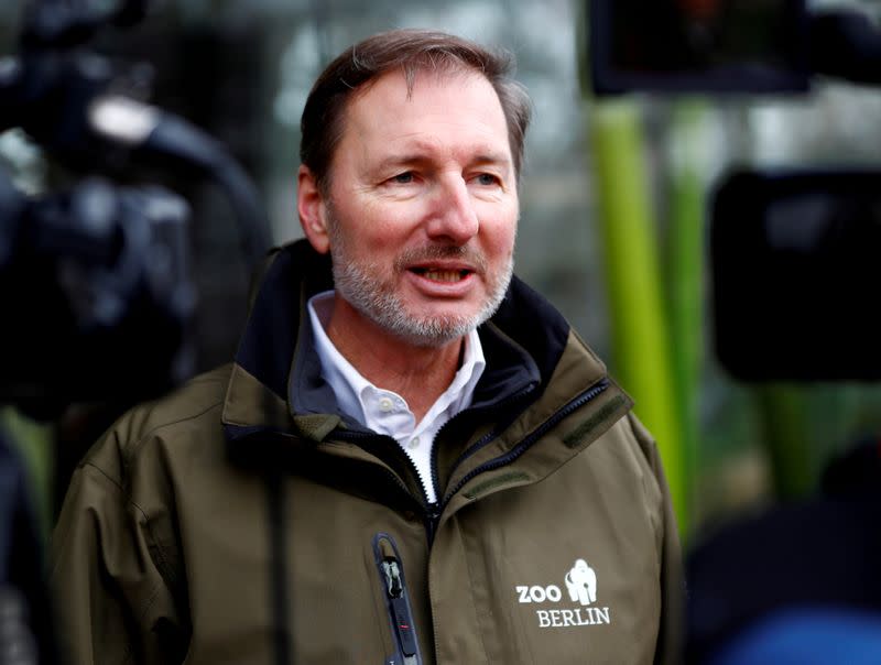 FILE PHOTO: Zoo director Andreas Knieriem speaks to the media at the Berlin Zoo in Berlin