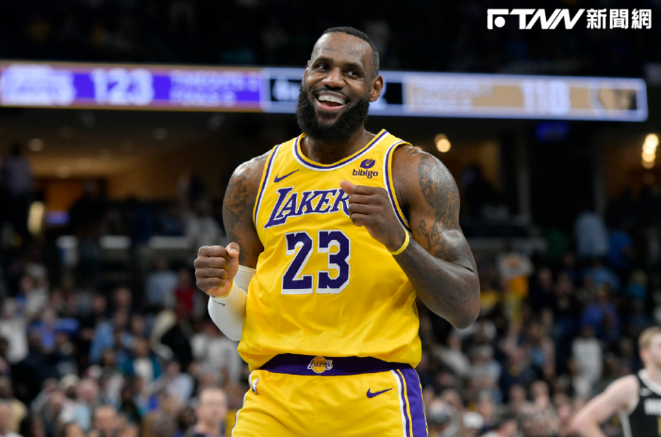 洛杉磯湖人超級巨星詹姆斯（LeBron James）。（圖／美聯社）