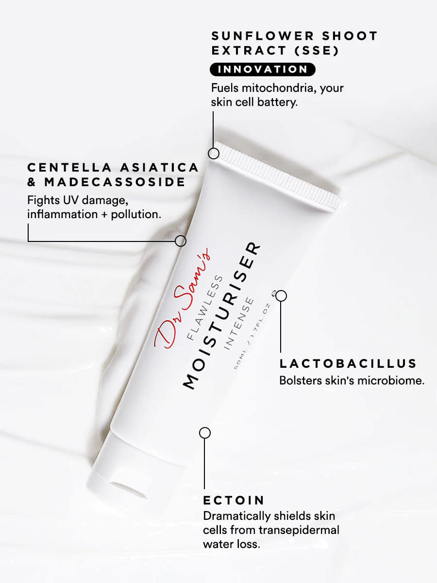 The ingredients are supercharged to ensure hydration and protection. (Dr Sam)