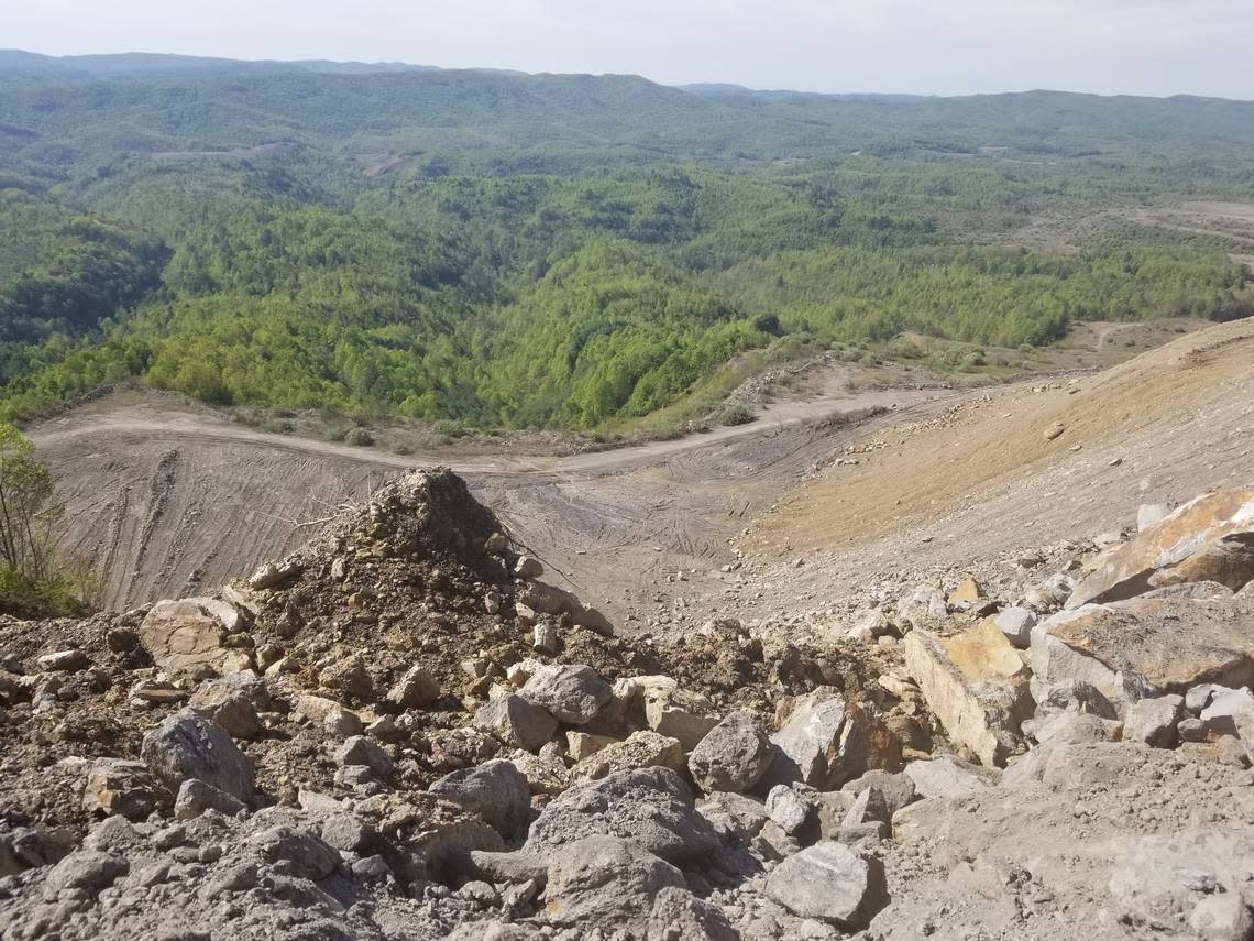 A view of the Looney Ridge surface mine in Wise County, Va., before a deal to fully reclaim it.