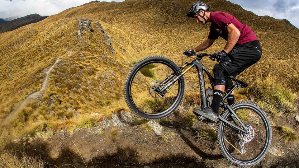 Specialized Turbo Levo SL being ridden over some rocks