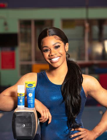 <p>Dr. Scholls</p> Gabby Douglas.