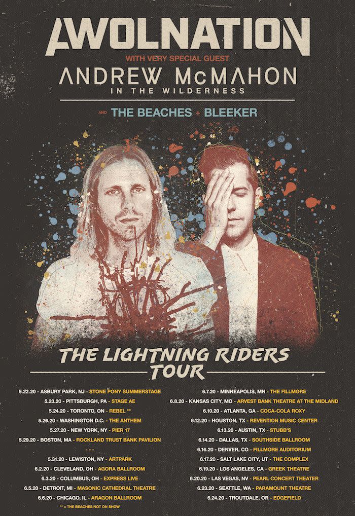 AWOLNATION Andrew McMahon Tour