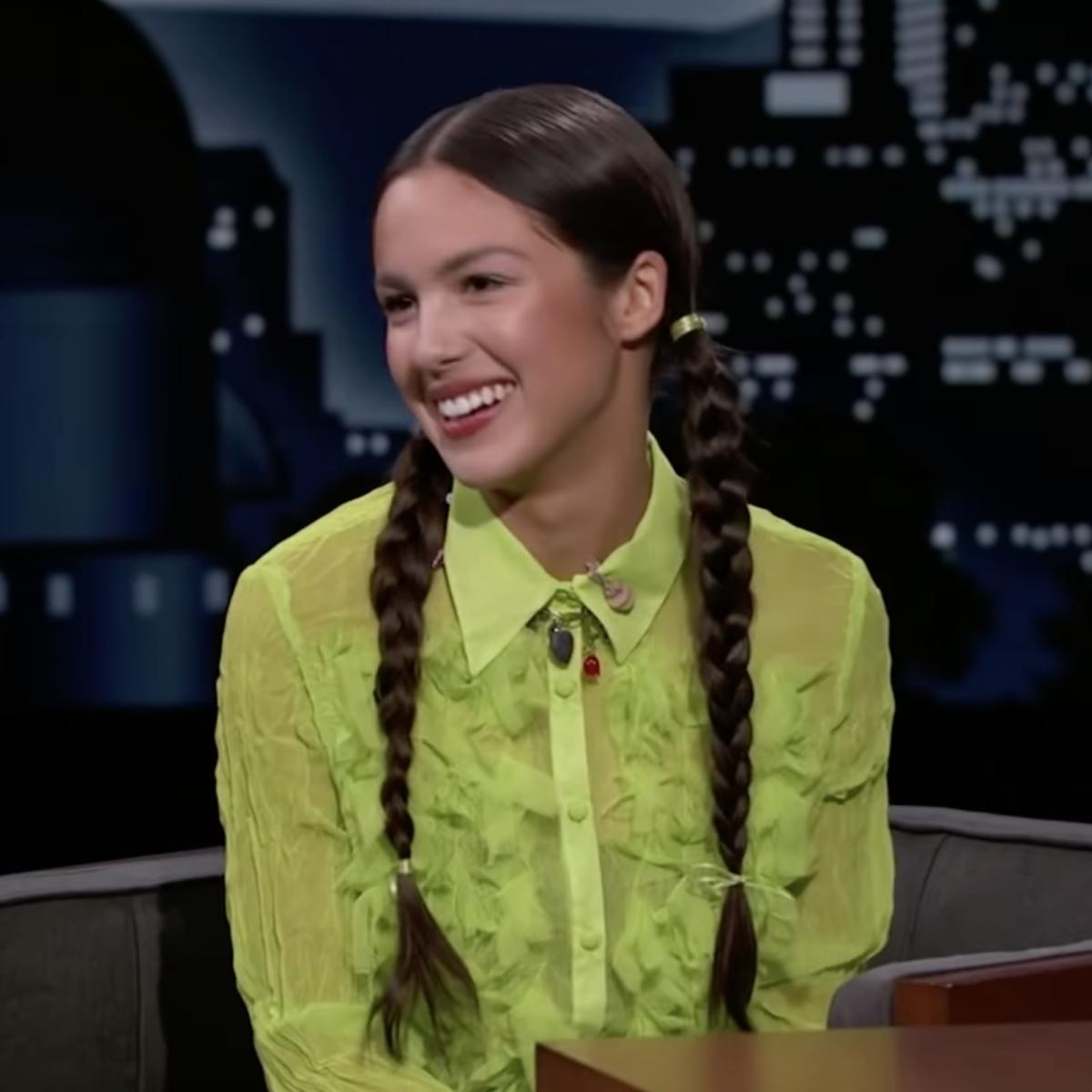 Olivia Rodrigo Wears Wednesday Addams's Signature Hairstyle Days Before