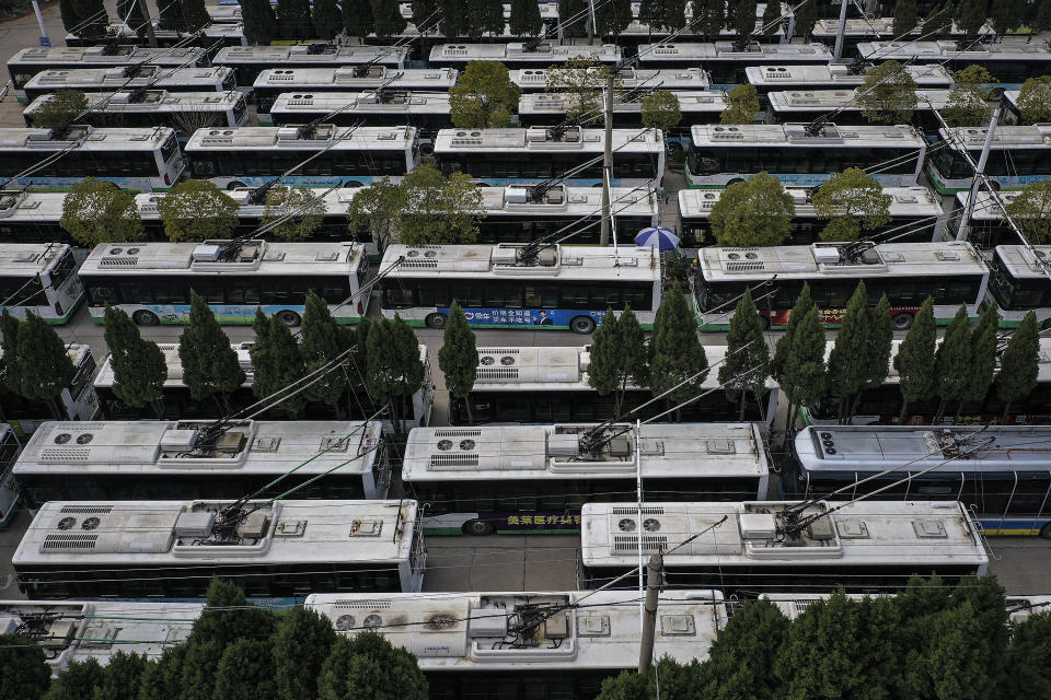 Auch der öffentliche Nahverkehr in Wuhan hat den Betrieb eingestellt. (Bild: Stringer/Getty Images)