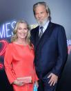 <p>Jeff and Susan beam at the premiere of his film <em>Bad Times at The El Royale </em>in 2018 at the TCL Chinese Theatre in Hollywood.</p>