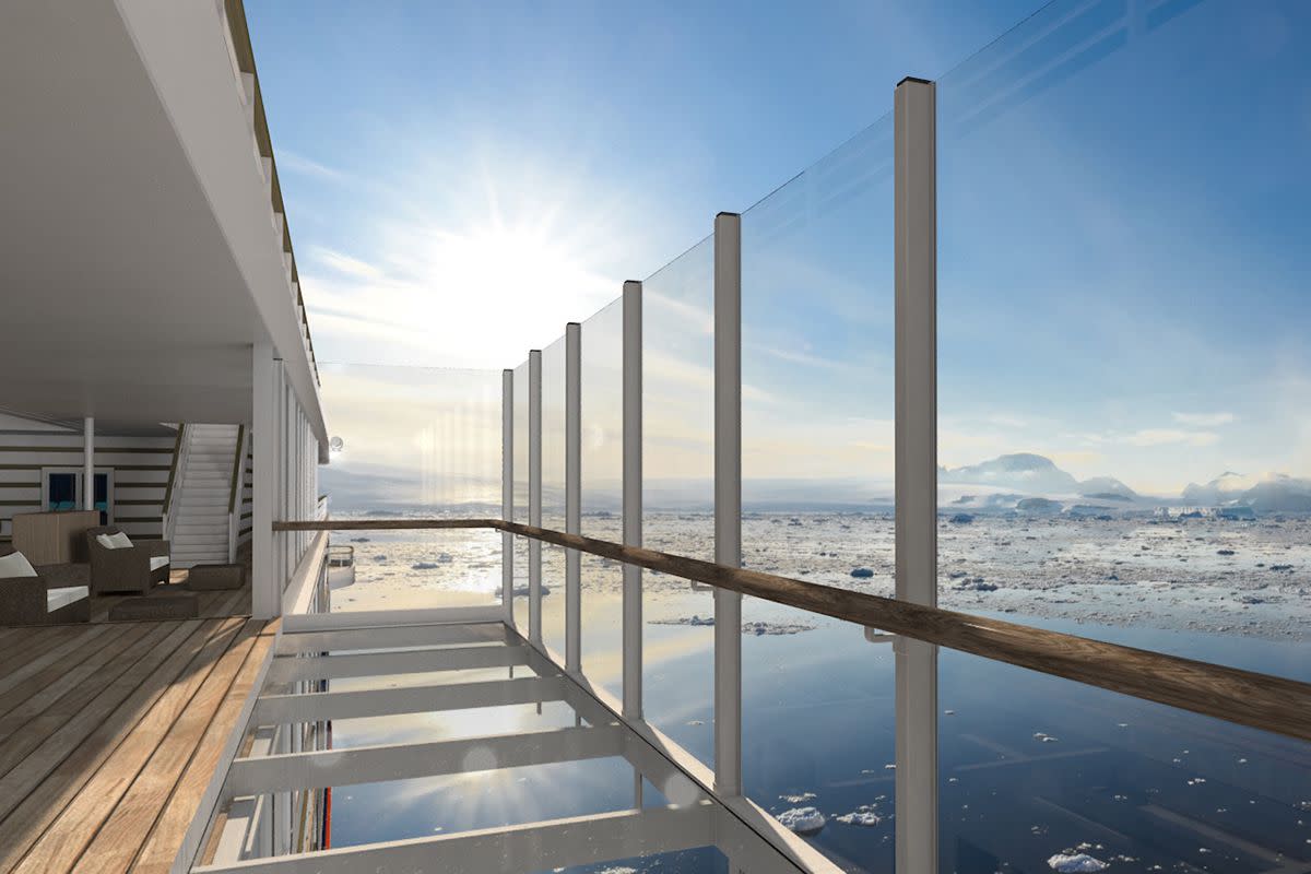 Glass Observation Deck on Hanseatic Nature