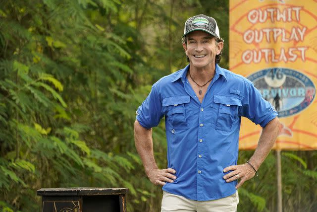 <p>Robert Voets/CBS</p> Jeff Probst on 'Survivor 46'