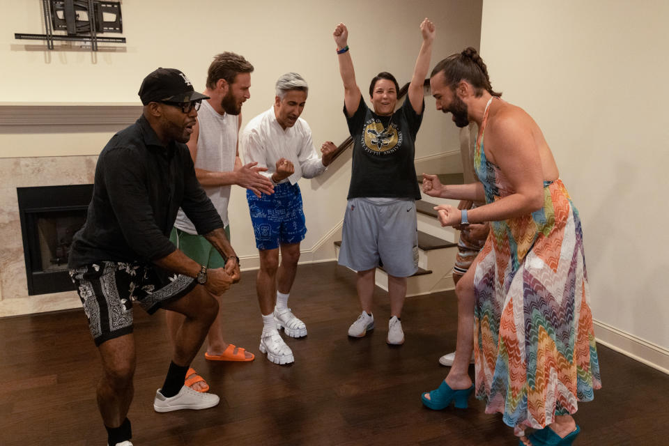 Karamo Brown, Bobby Berk, Tan France, Stephanie Williams, Jonathan Van Ness in Queer Eye season 7. (Netflix)