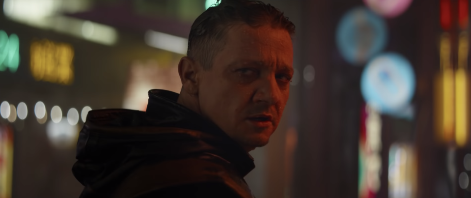 Hawkeye (Jeremy Renner) is out of retirement and in his Ronin gear for <i>Endgame</i>. (Photo: Marvel Studios)