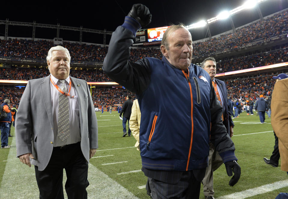 The Broncos announced that Hall of Fame owner Pat Bowlen died at 75. (Getty)