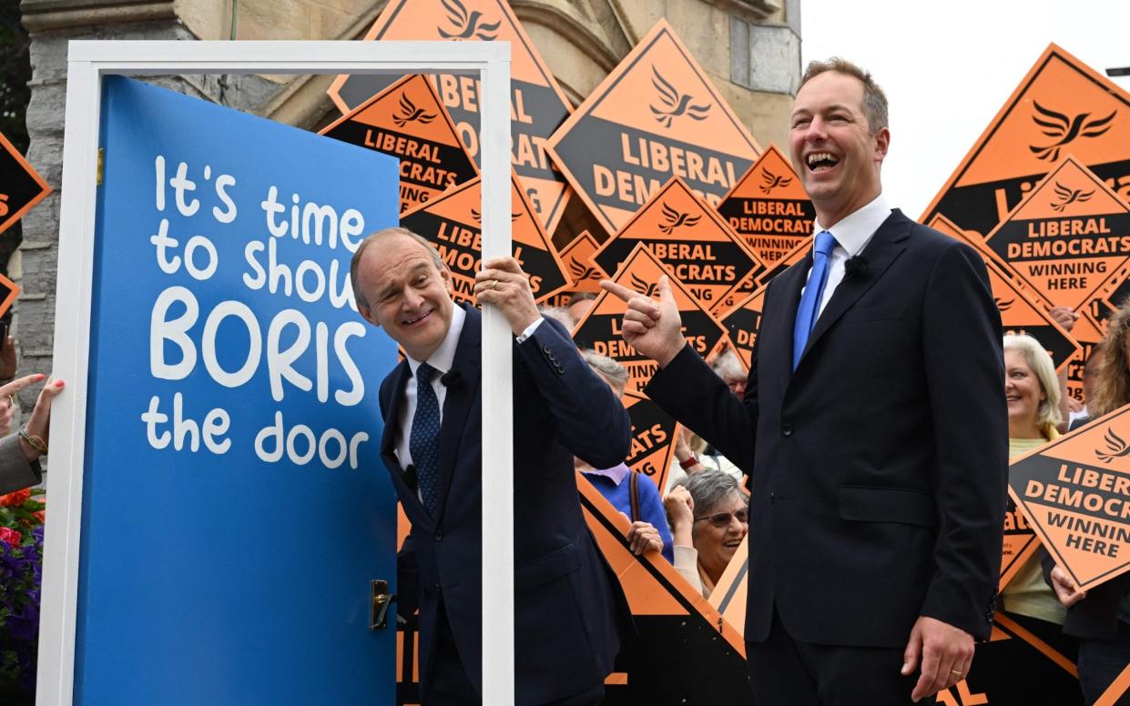 People appeared to vote tactically in Tiverton and Honiton to overturn the Conservatives' massive majority - Justin Tallis/AFP via Getty Images