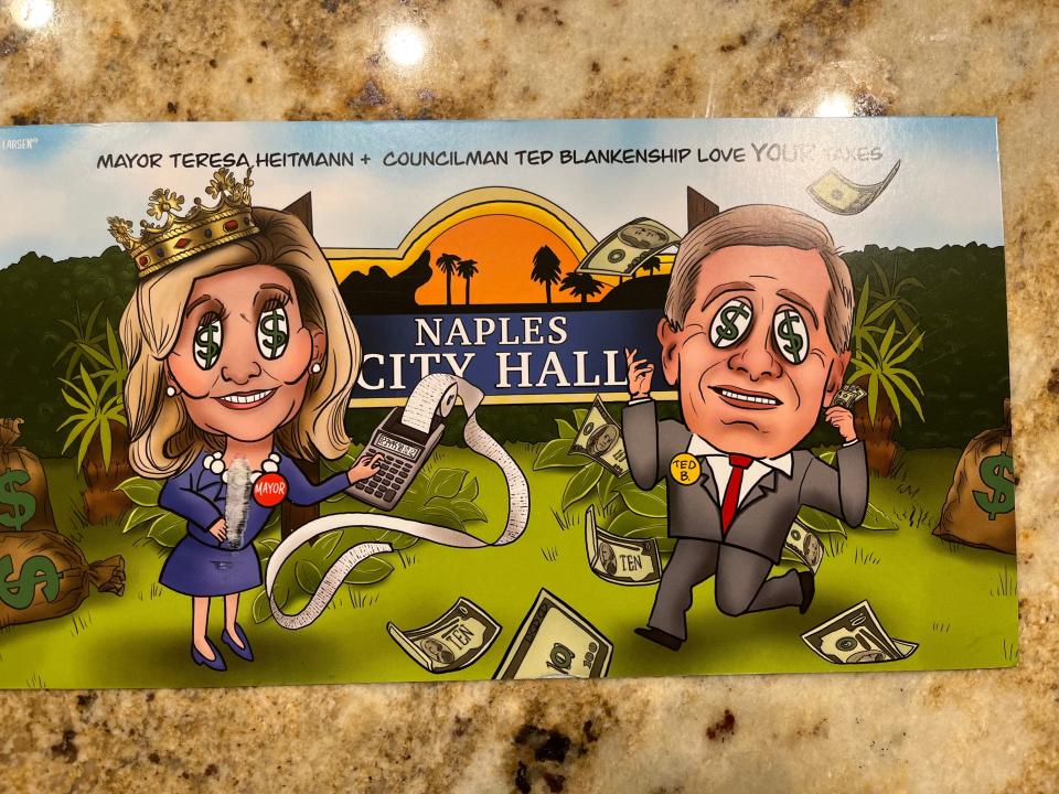 Political messaging for the 2024 mayor race in Naples has gotten ugly.