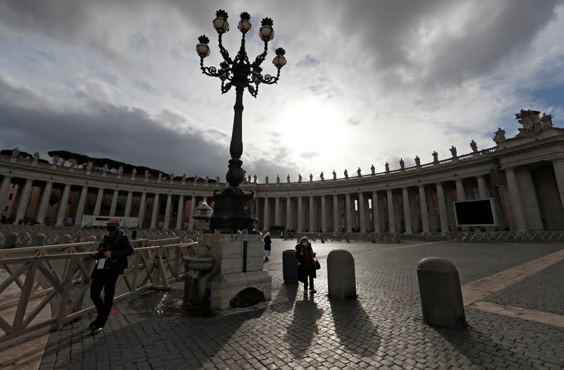 FILE PHOTO: View of St. Peter's Square on Christmas Day at the Vatican