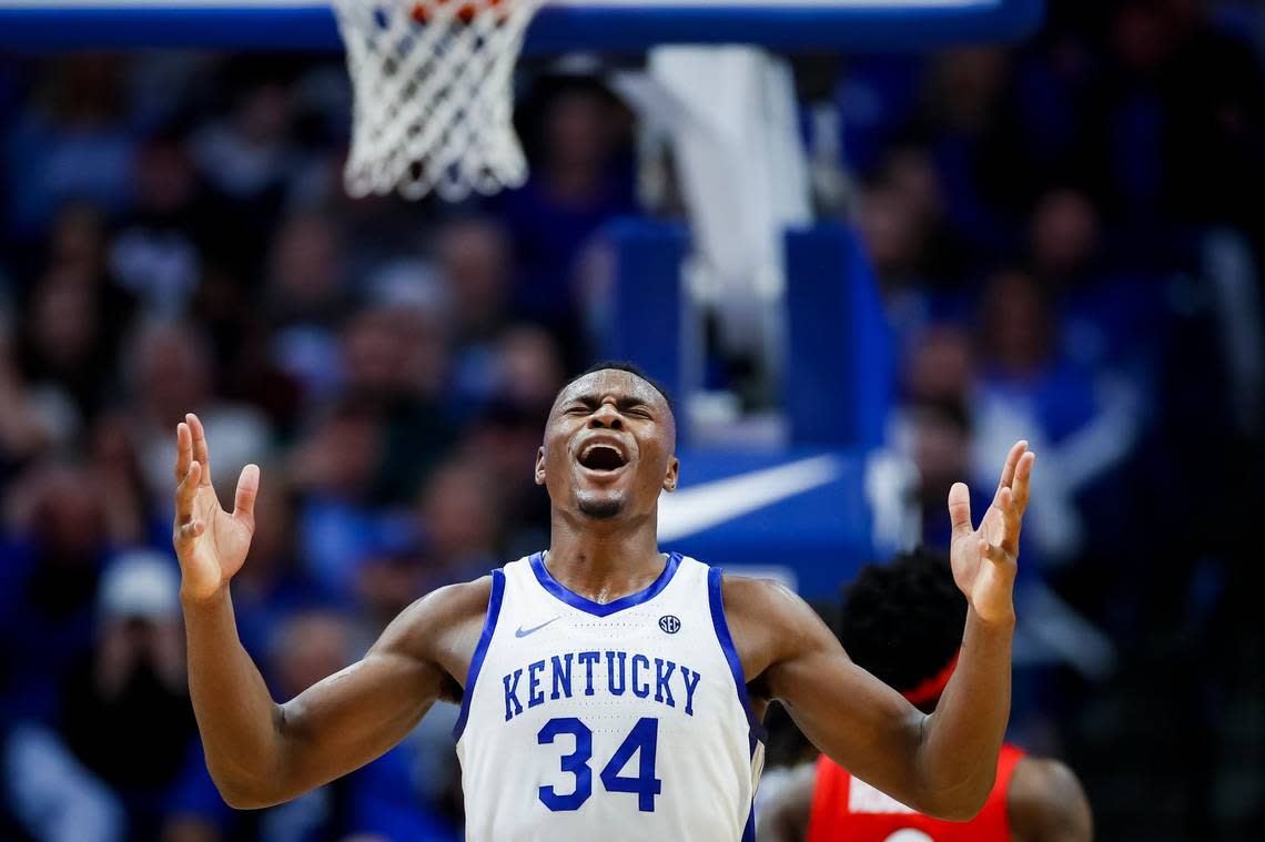 Kentucky star Oscar Tshiebwe had more rebounds in one season in 2021-22 (515) than all but two previous Wildcats players ever did.