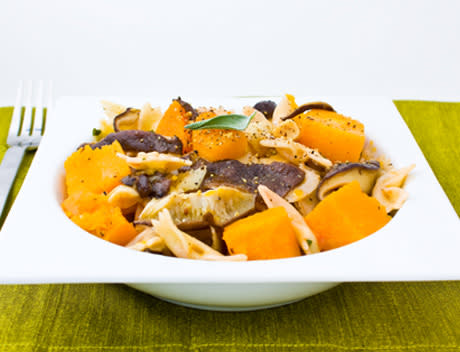 Roasted Garlic, Butternut, Shiitake, ans Sage Pasta