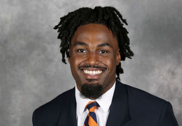 PHOTO: A handout picture shows college football player D'Sean Perry who was killed in a shooting attack at the University of Virginia, in this undated handout.  (University Of Virginia/via Reuters)