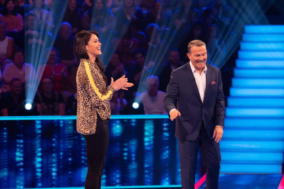 From Potato

Beat The Chasers: Celebrity Special: SR6: Ep7 on ITV1 and ITVX

Pictured: Sam Quek and Bradley Walsh.

This photograph is (C) ITV Plc and can only be reproduced for editorial purposes directly in connection with the programme or event mentioned above, or ITV plc. Any subsequent usage may incur a fee. This photograph must not be manipulated [excluding basic cropping] in a manner which alters the visual appearance of the person photographed deemed detrimental or inappropriate by ITV plc Picture Desk. This photograph must not be syndicated to any other company, publication or website, or permanently archived, without the express written permission of ITV Picture Desk. Full Terms and conditions are available on the website www.itv.com/presscentre/itvpictures/terms

For further information please contact:
liberty.warner@itv.com                        