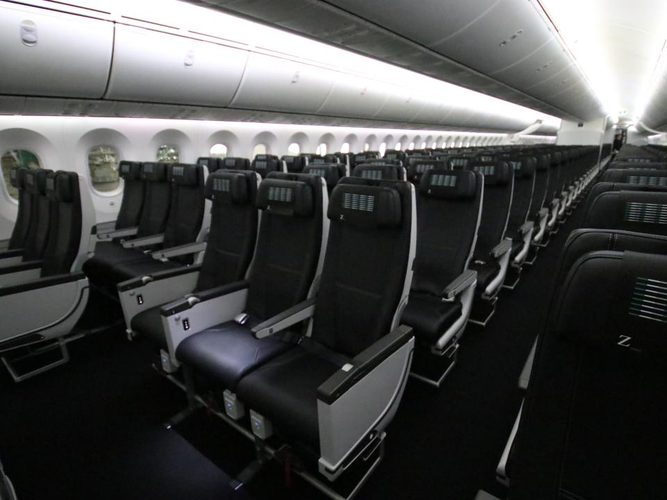 ZIPAIR standard value fare seats.