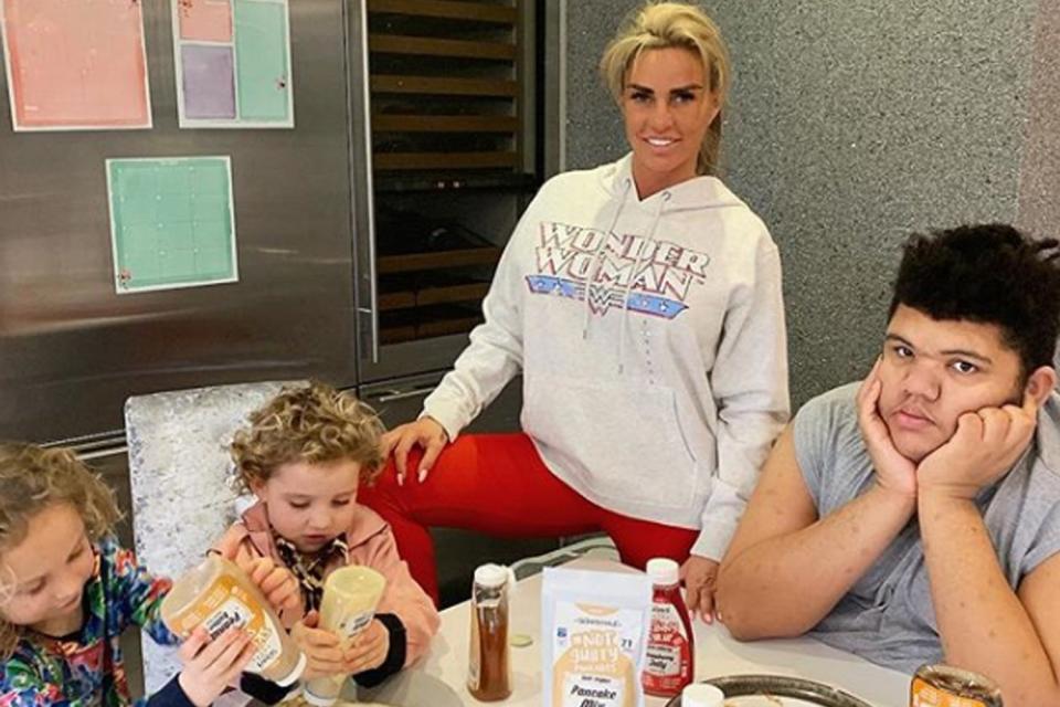 Katie Price has left Harvey to recover with his specialist carer (Instagram: @officialkatieprice)