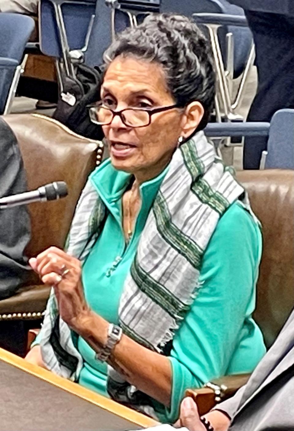 Ronald Greene' mother Mona Hardin testifies before a special Louisiana House committee on Tuesday, March 15, 2022, that is investigating her son's death at the hands of State Police.