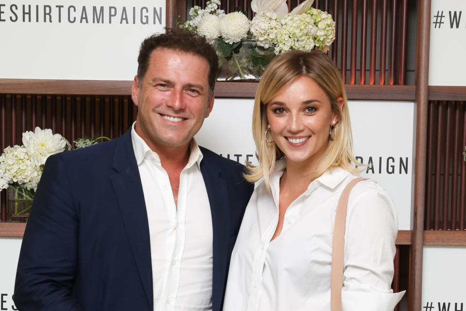 <span> Jasmine Yarbrough and Karl Stefanovic were set to tie the knot this year, however, speculation has surfaced that they may already be married. </span>Source: Getty