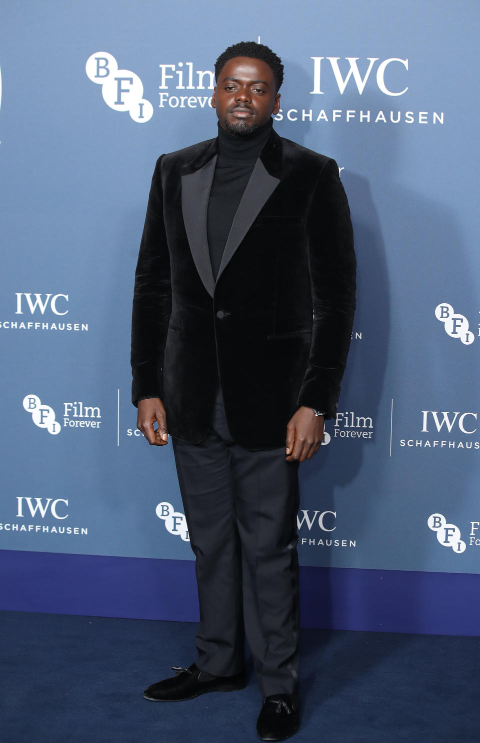 <p>The ‘Get Out’ star looked every inch the film star in a velvet jacket. <em>[Photo: Getty]</em> </p>