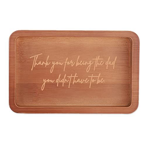 Engraved Wood Tray for Stepfather