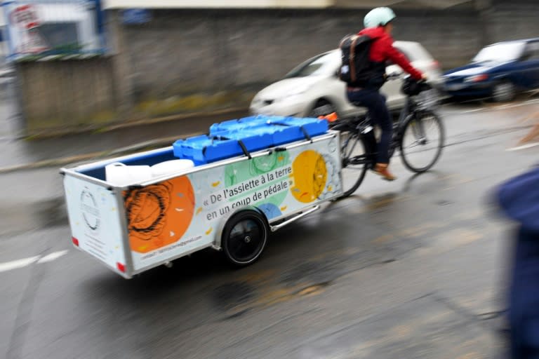 La Tricyclerie is an initiative in the western French city of Nantes that sees cyclists collect organic waste from restaurants