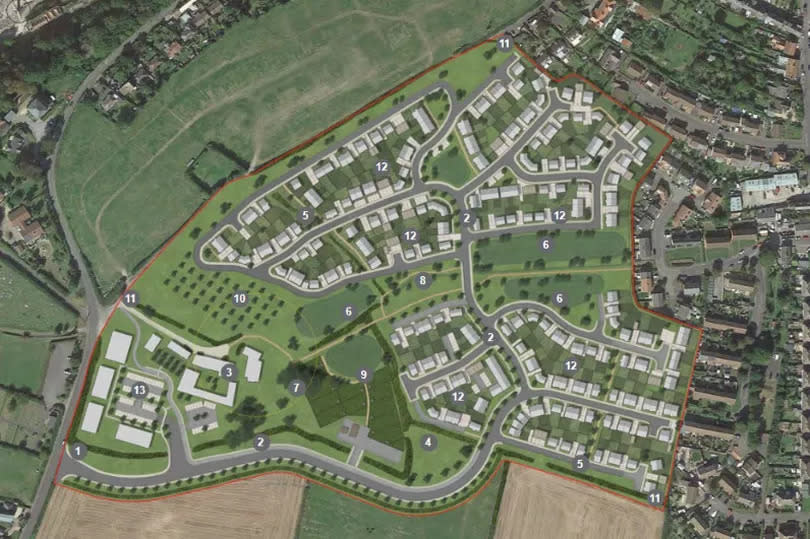 Plans for 230 homes, commercial space, orchards and allotments at Parsonage Farm on the B3191 Brendon Road in Watchet