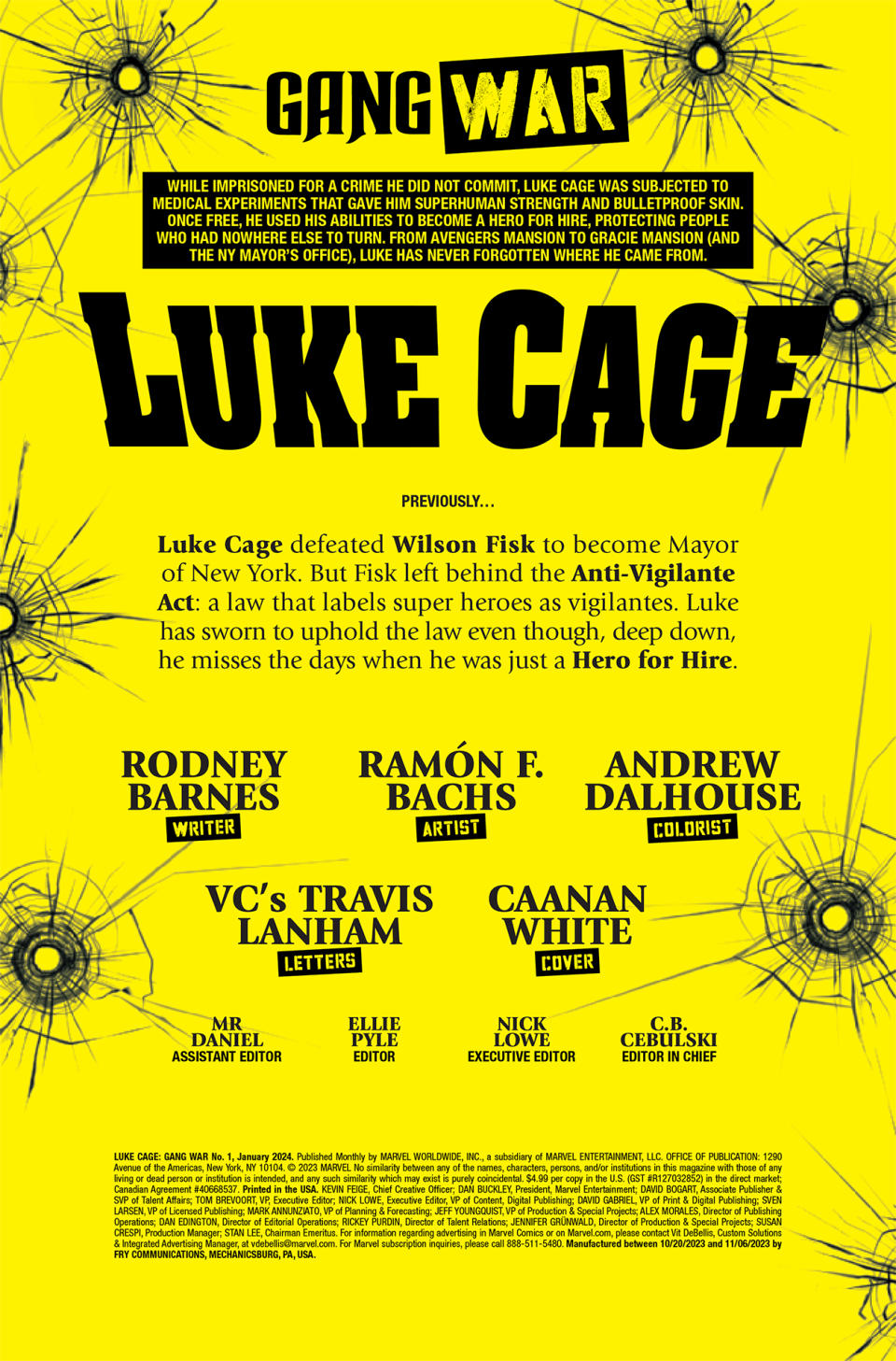 Luke Cage: Gang War #1 page