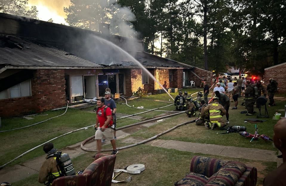 The Red Cross is working with those displaced by the fire.