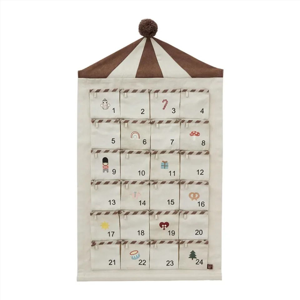 Calendrier de l'avent en tissu