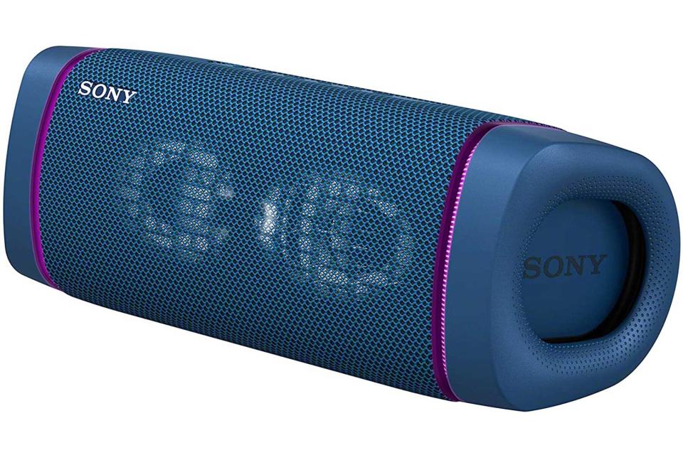 Sony SRS-XB33 bluetooth speaker in blue