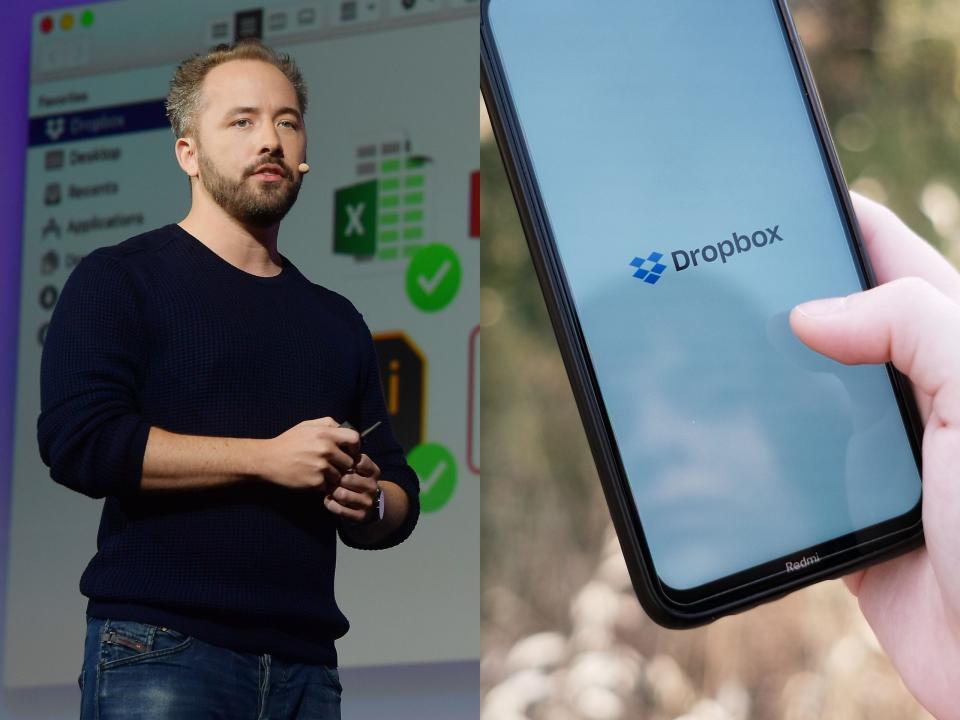 Drew Houston, CEO von Dropbox - Copyright: Matt Winkelmeyer and Nikolas Kokovlis/NurPhoto via Getty Images