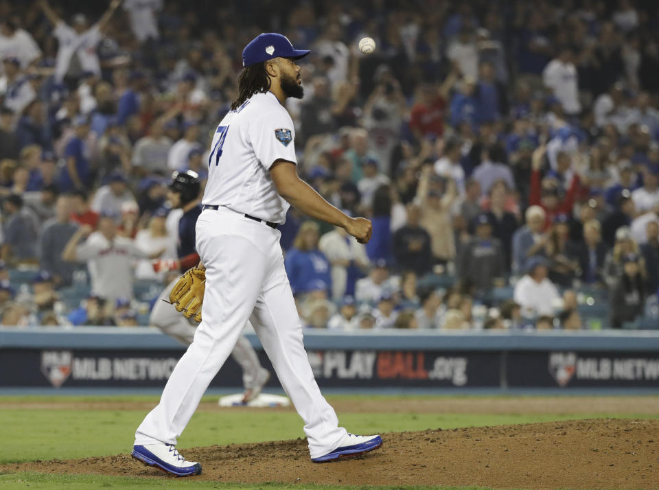 Dodgers closer Kenley Jansen has already lost 25 pounds over the offseason. (AP Photo/David J. Phillip)