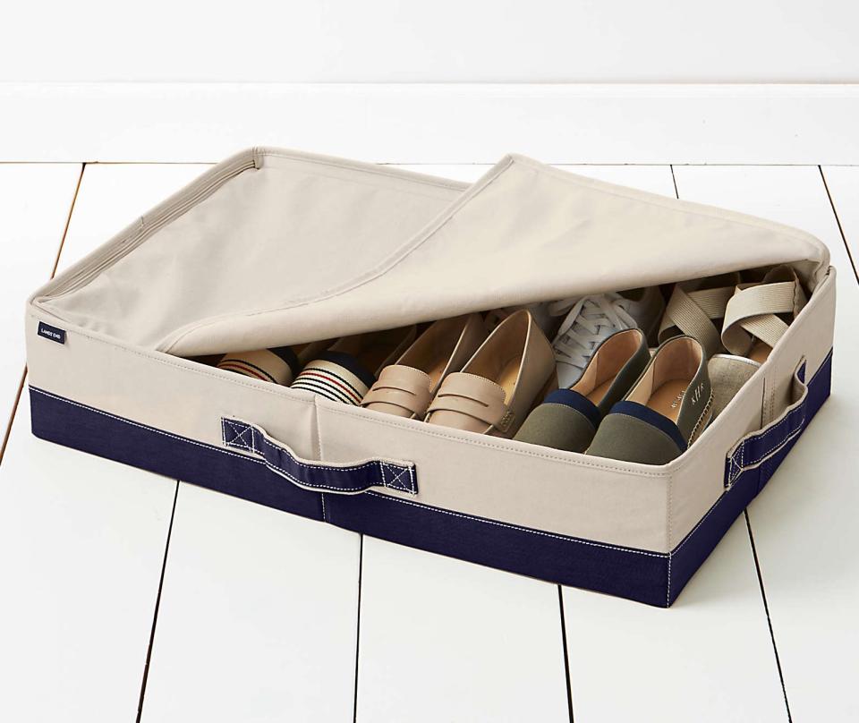 under bed shoe storage