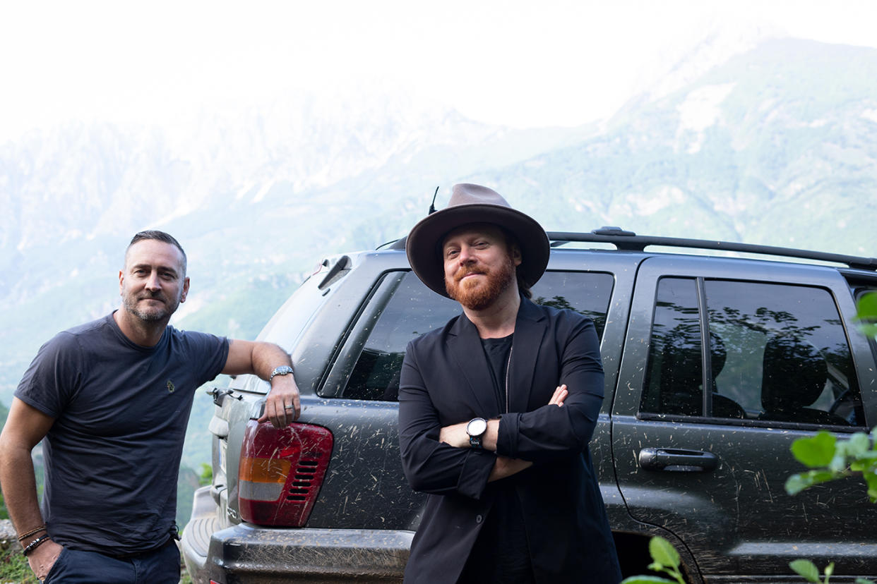 Will Mellor and Keith Lemon drove through Albania together. (Dave/UK TV)