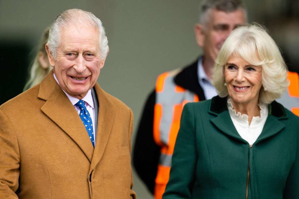 <p>Samir Hussein/WireImage</p> King Charles and Queen Camilla on his 75th birthday in Nov. 2023