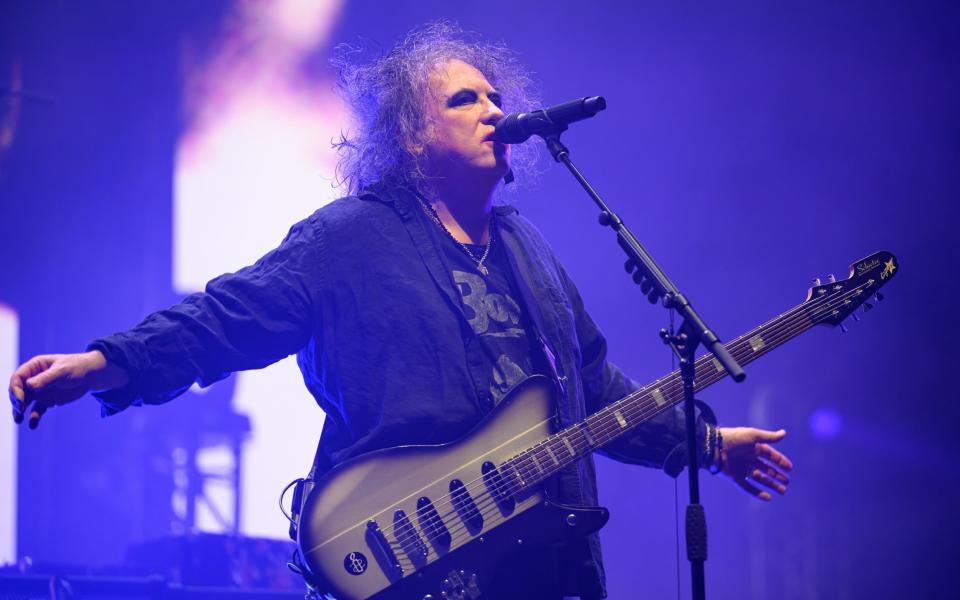 Robert Smith on stage in 2004 - Getty