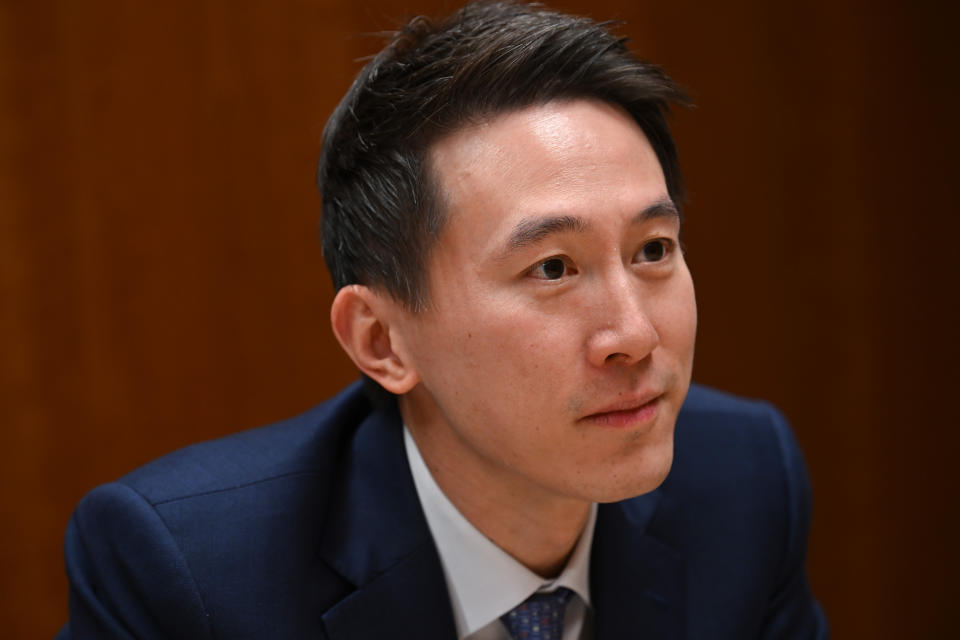 WASHINGTON, DC - FEBRUARY 14: TikTok CEO, Shou Zi Chew is interviewed at offices the company uses on Tuesday February 14, 2023 in Washington, DC.(Photo by Matt McClain/The Washington Post via Getty Images)