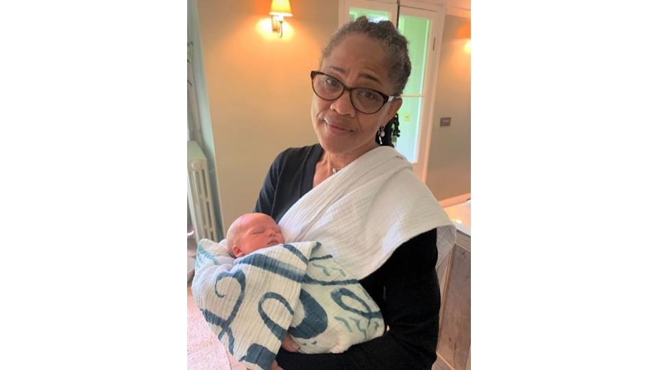 Doria Ragland cradles her grandson Archie in a sweet family photo