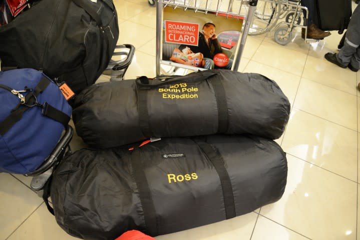 Some of the bags belonging to Dr. Ross and her team, destined for the South Pole.