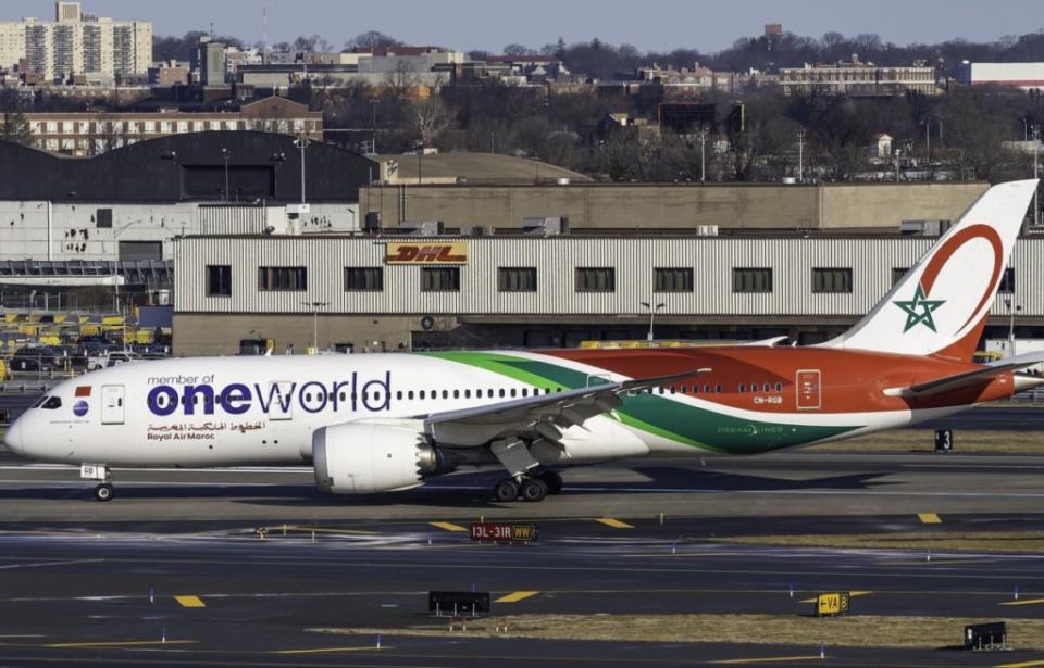 Layoffs at Google Flights could signal strategy changes in Google's flights business. A Royal Air Maroc 787-8 Dreamliner in OneWorld livery at JFK Airport on January 2, 2023.  Mark Bess / Flickr.com