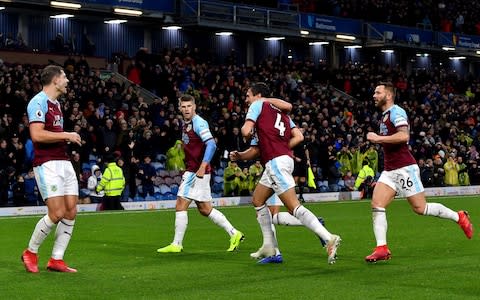 Tarkowski's goal was the difference against Brighton at Turf Moor - Credit: PA